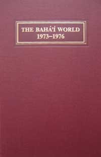 Baha'i World 1973-1976: VOL. XVI