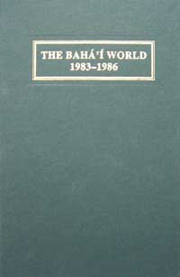 Baha'i World 1983-1986: VOL. XIX