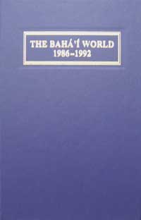 Baha'i World 1986-1992 Vol XX