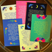 Spanish Illuminated Prayer Cards (Set of 6)