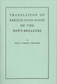 Translation of French Footnotes of the Dawn-Breakers