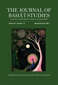 Journal of Baha&#39;i Studies, Volume 31, number 1-2